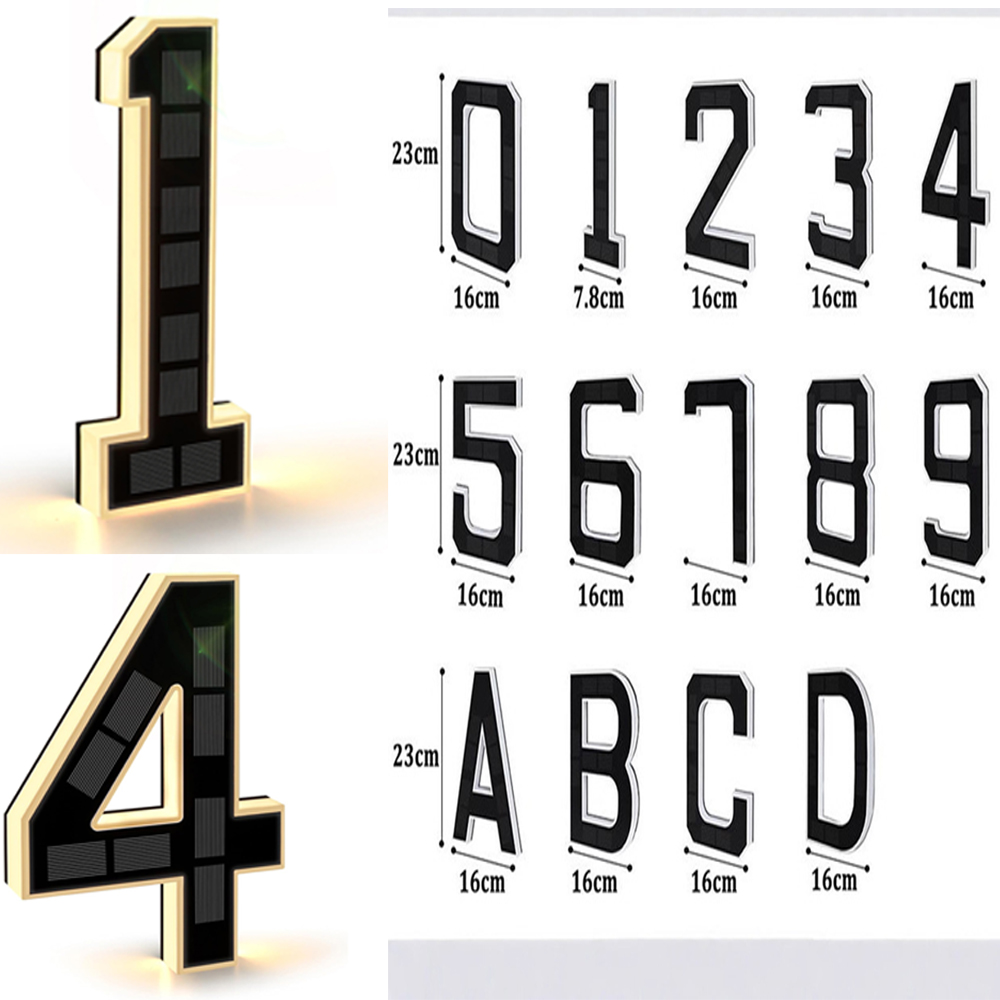 Landscape Spike Light - Solar House Number Lights House Sign