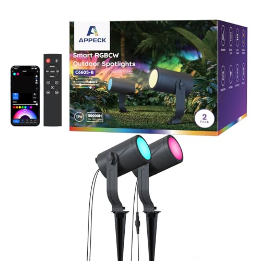 Outdoor Lighting Kits Low Voltage - Outdoor Spot Light 600lm, Smart Landscape