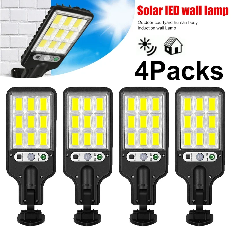 Outdoor Lighting Rechargeable - Powerful LED Solar Outdoor Courtyard Wall