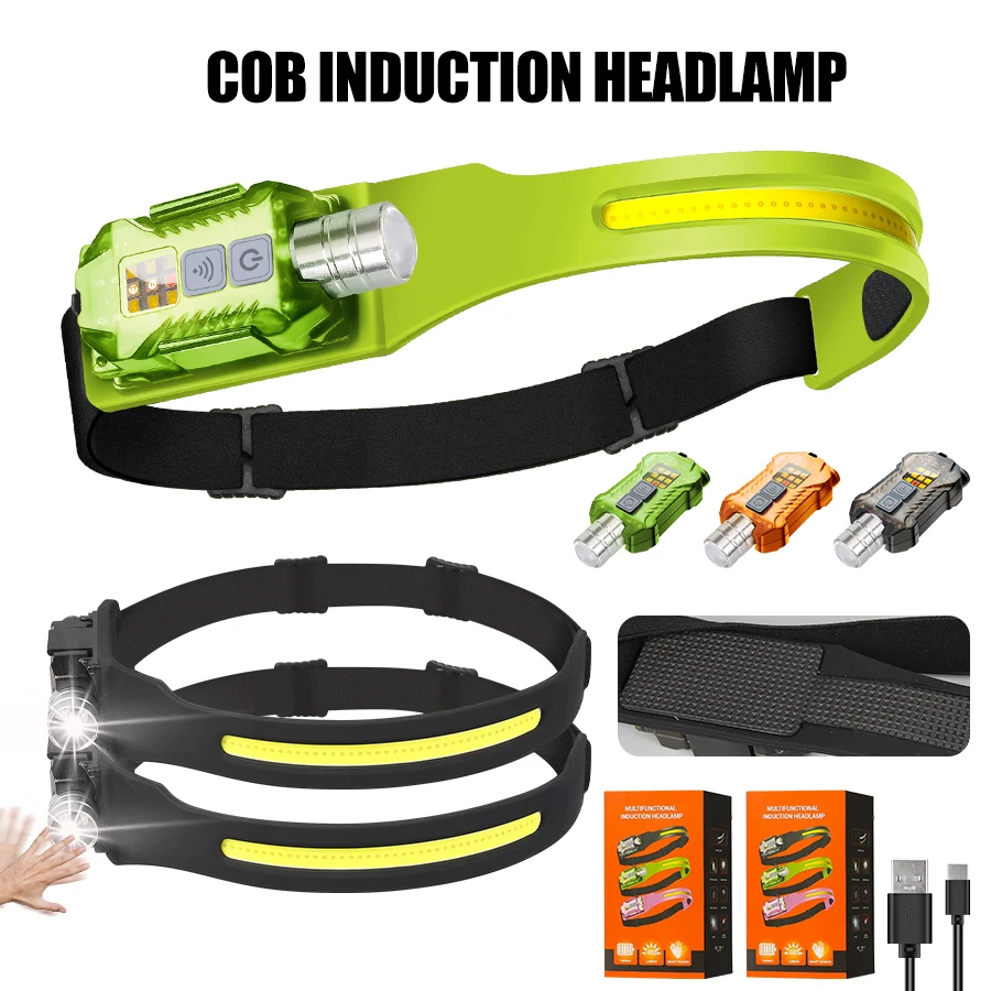Outdoor Lighting Rechargeable - Powerful LED Headlamp Portable Rechargeable Head