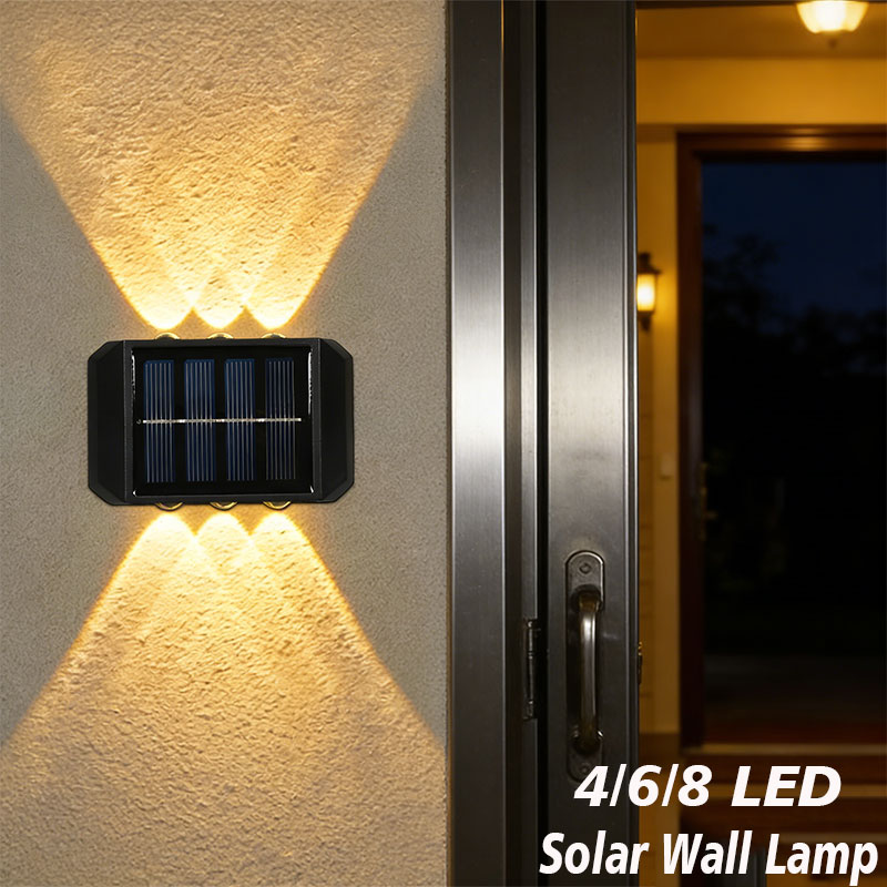 Landscape Spike Light - 4/6/8 LED Solar Outdoor Light Solar
