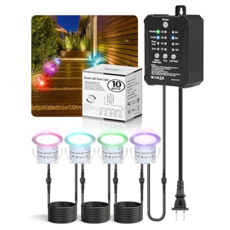 RGB Deck Lights Kit with Low V - огляд і ціна Outdoor Lighting Kits Low Voltage