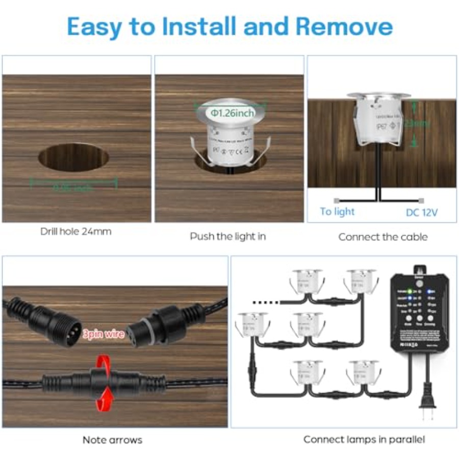 RGB Deck Lights Kit with Low V - огляд і ціна Outdoor Lighting Kits Low Voltage