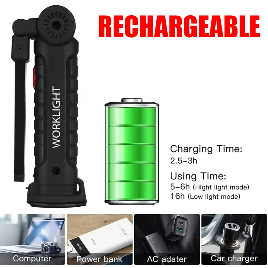 Portable LED Flashlight with M - огляд і ціна Outdoor Lighting Rechargeable