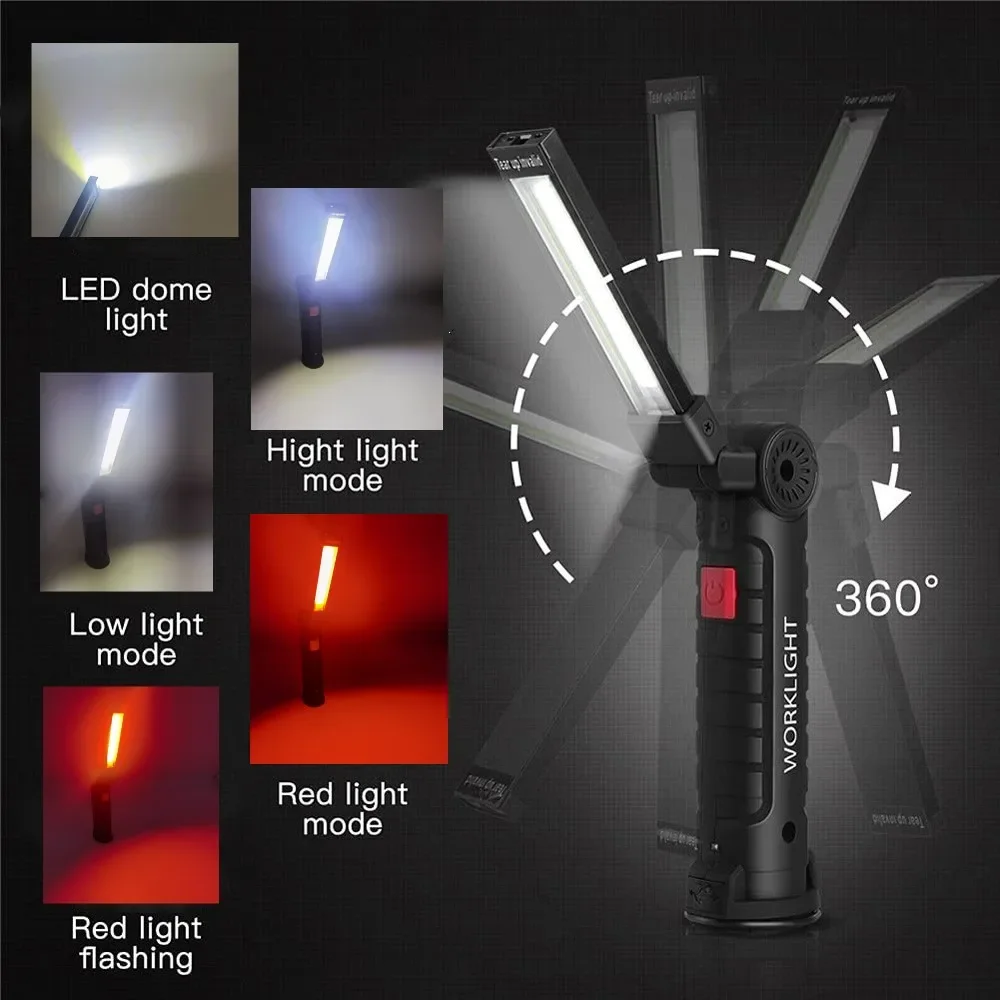 Portable COB LED Flashlight US - огляд і ціна Outdoor Lighting Rechargeable
