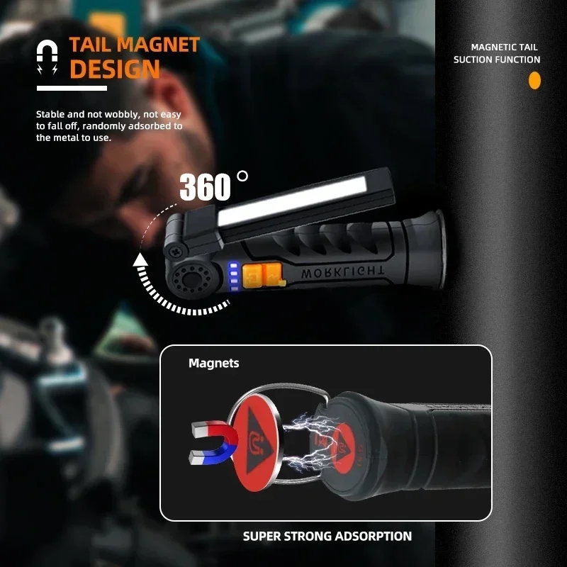 Portable LED COB Search Lights - огляд і ціна Outdoor Lighting Rechargeable