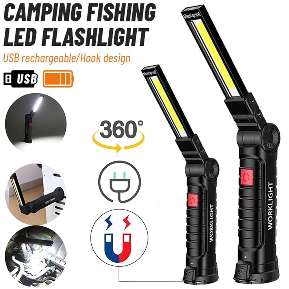 LED COB Flashlight USB Recharg - огляд і ціна Outdoor Lighting Rechargeable
