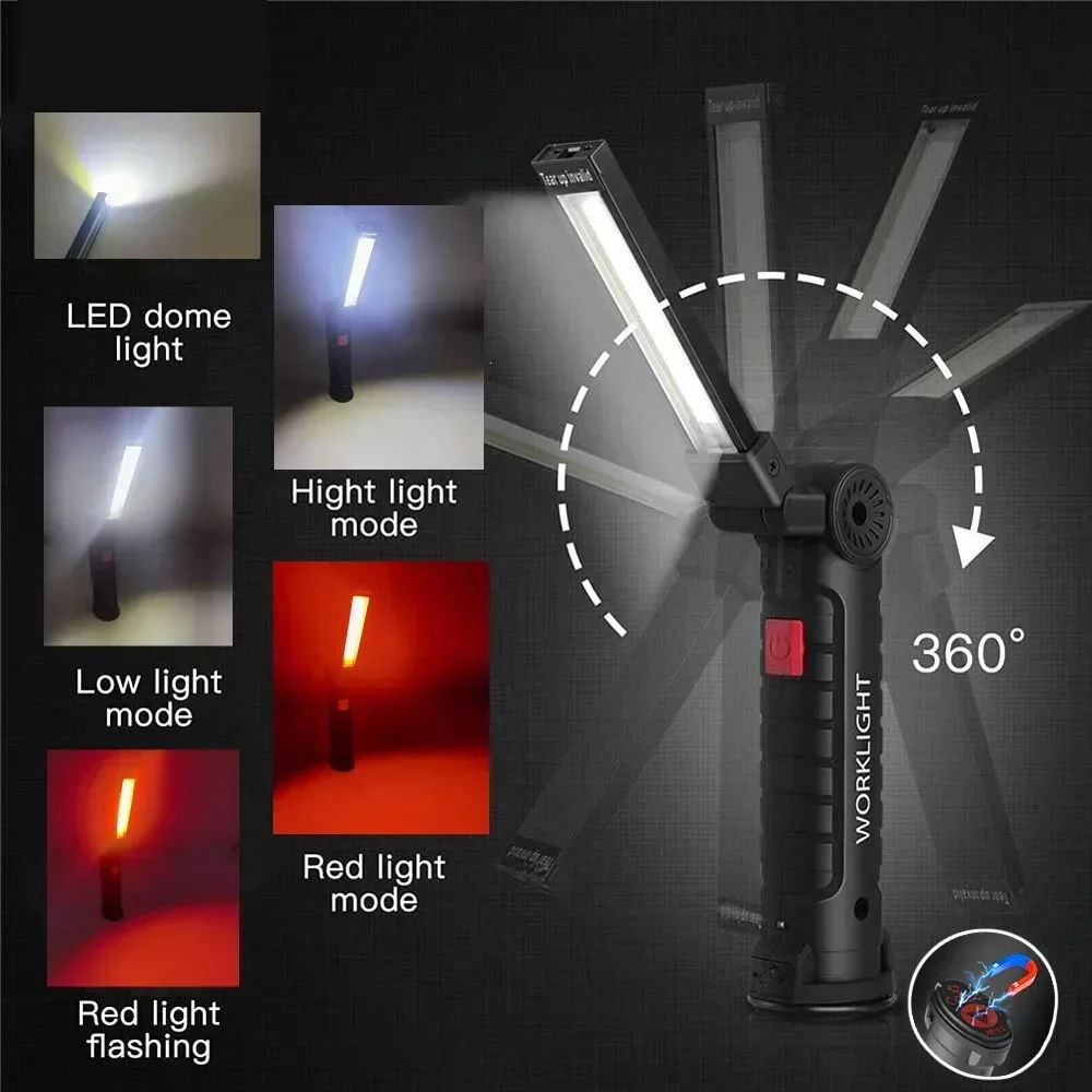LED COB Flashlight USB Recharg - огляд і ціна Outdoor Lighting Rechargeable